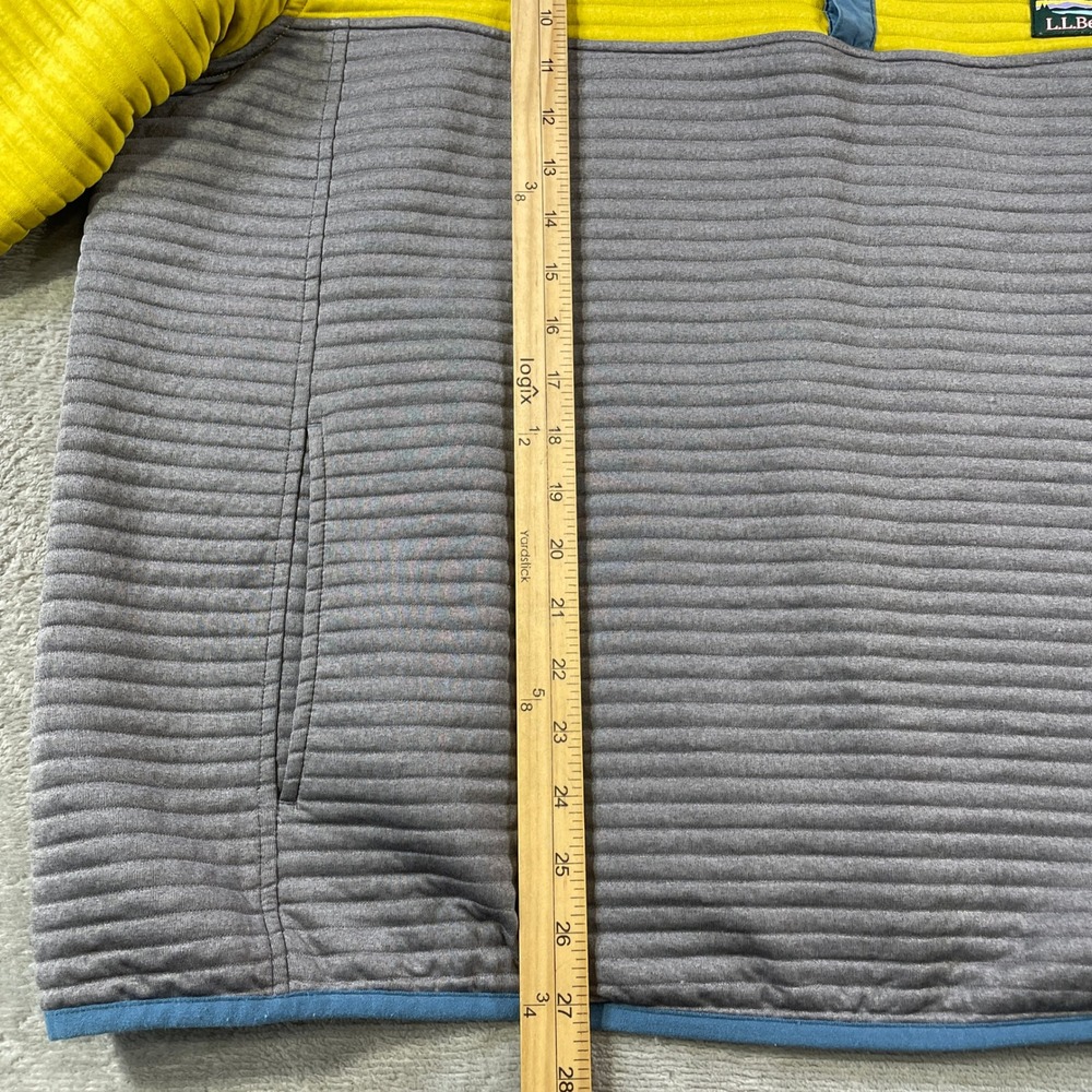 LL Bean Airlight Pullover Jacket Mens XXL Colorblock Ribbed Quilted Snap Outdoor - Picture 5 of 10